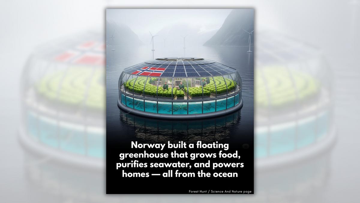 Norway didn’t develop a floating greenhouse called ‘Ocean Bloom’