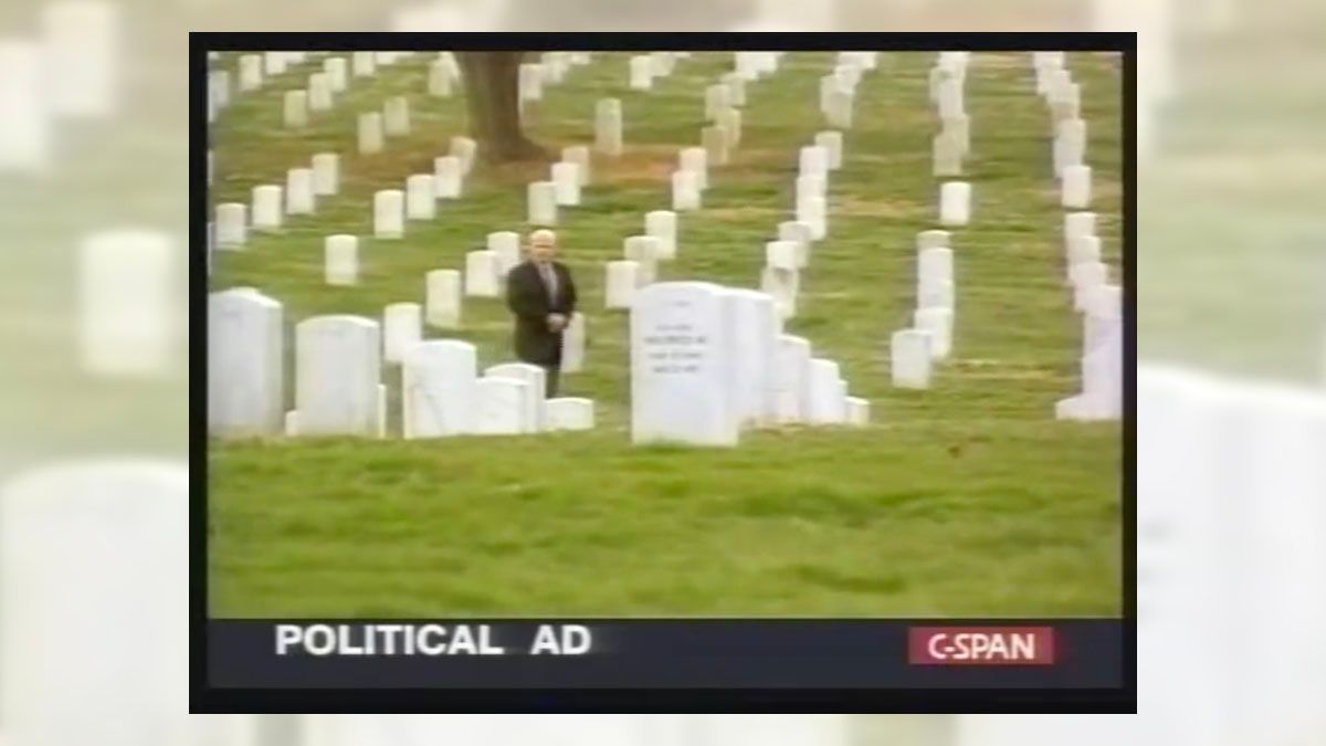 John McCain Once Filmed Scenes at Arlington National Cemetery for Campaign Ad?