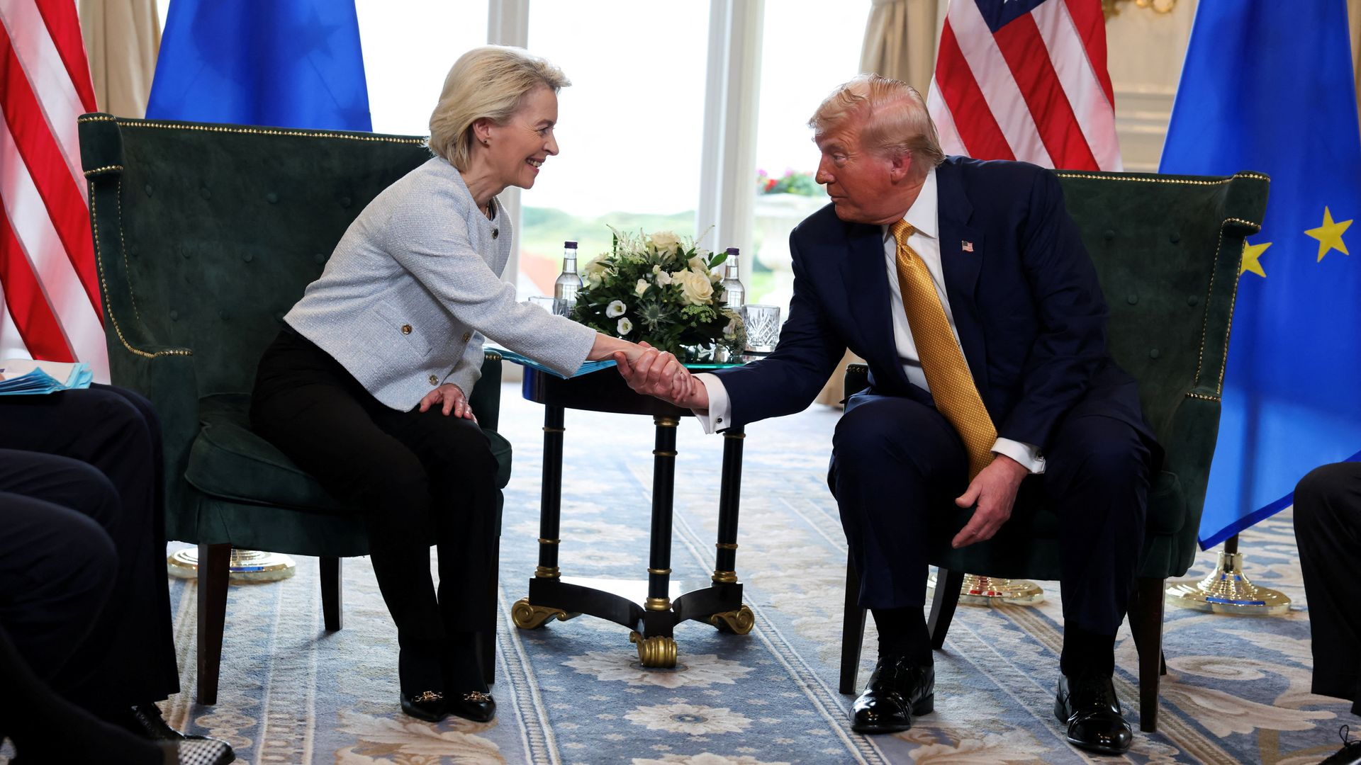 US and EU agree trade deal – with bloc facing 15% tariffs on goods into America
