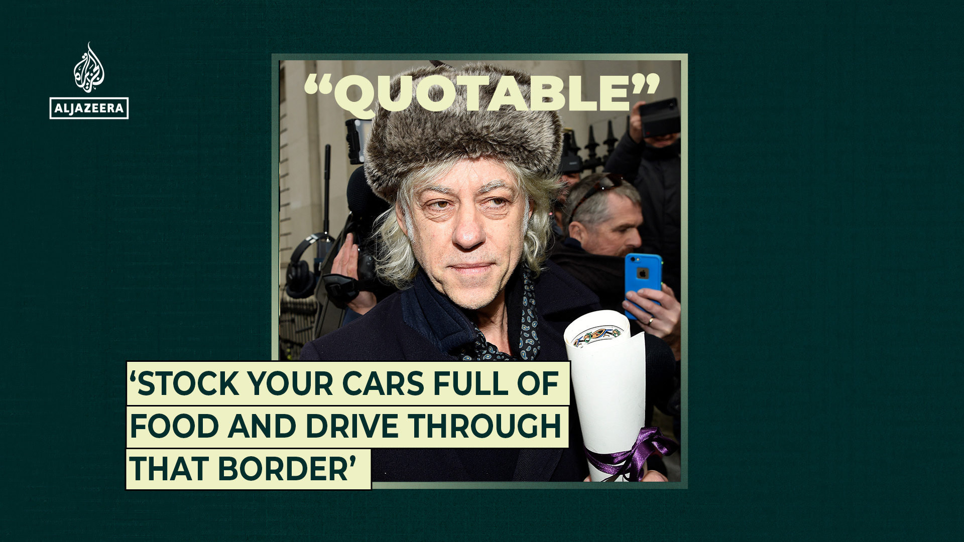 ‘Stock your cars full of food and drive through that border’