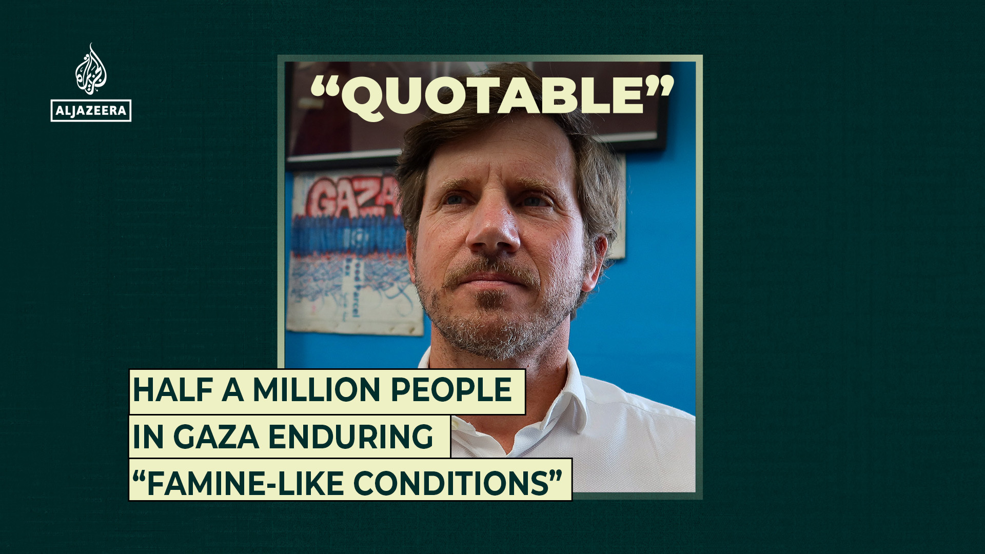 Half a million people in Gaza enduring “famine-like conditions”