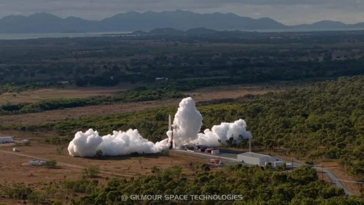 After 54-year wait, Australia’s first attempt at an orbital rocket crashes 14 seconds after liftoff