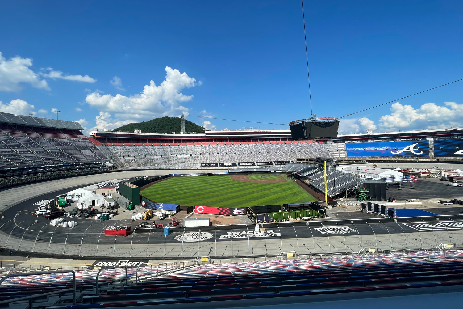 For one day only, MLB is turning a NASCAR track into a record-breaking stadium