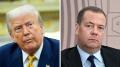 Trump moves nuclear submarines after Russian ex-president’s comments