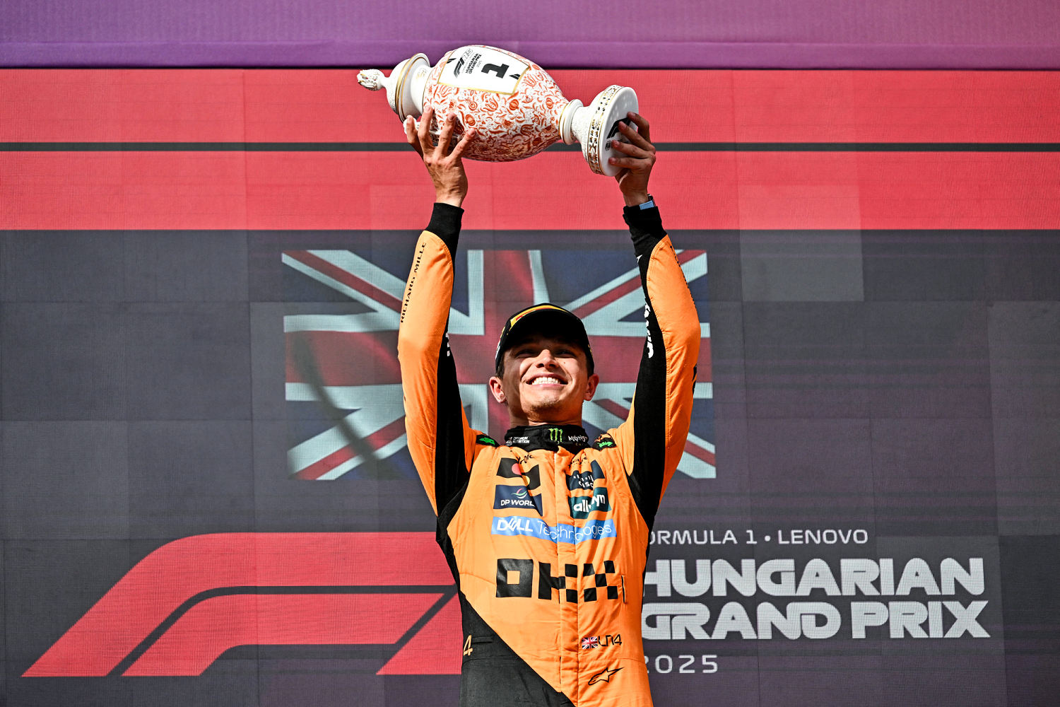 Lando Norris beats Oscar Piastri in tense finish to keep F1 championship fight alive