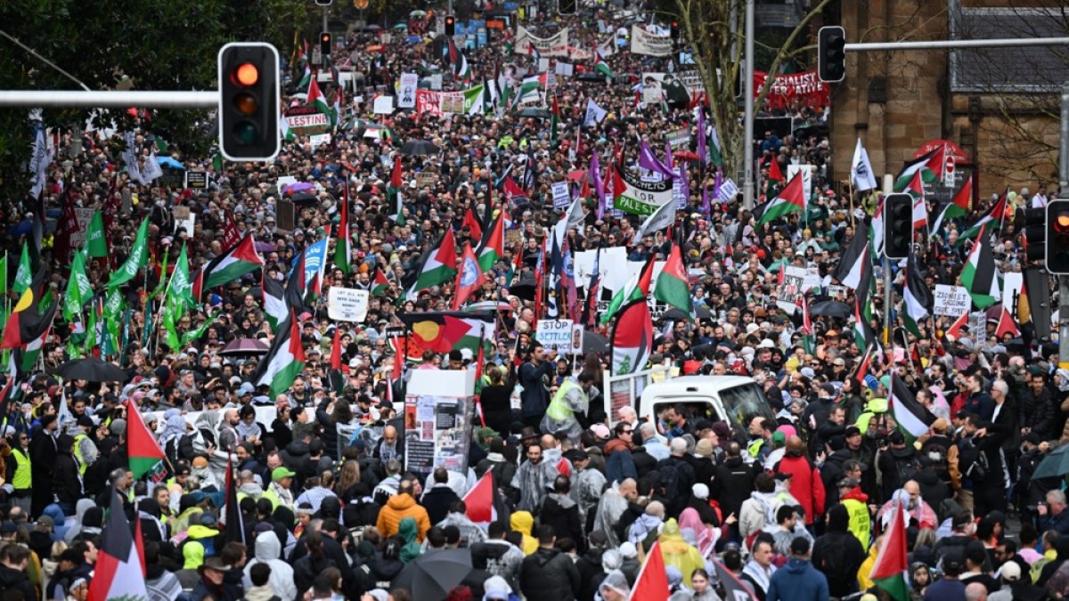 Tens of thousands protest Israel’s war on Gaza in Australia’s Sydney