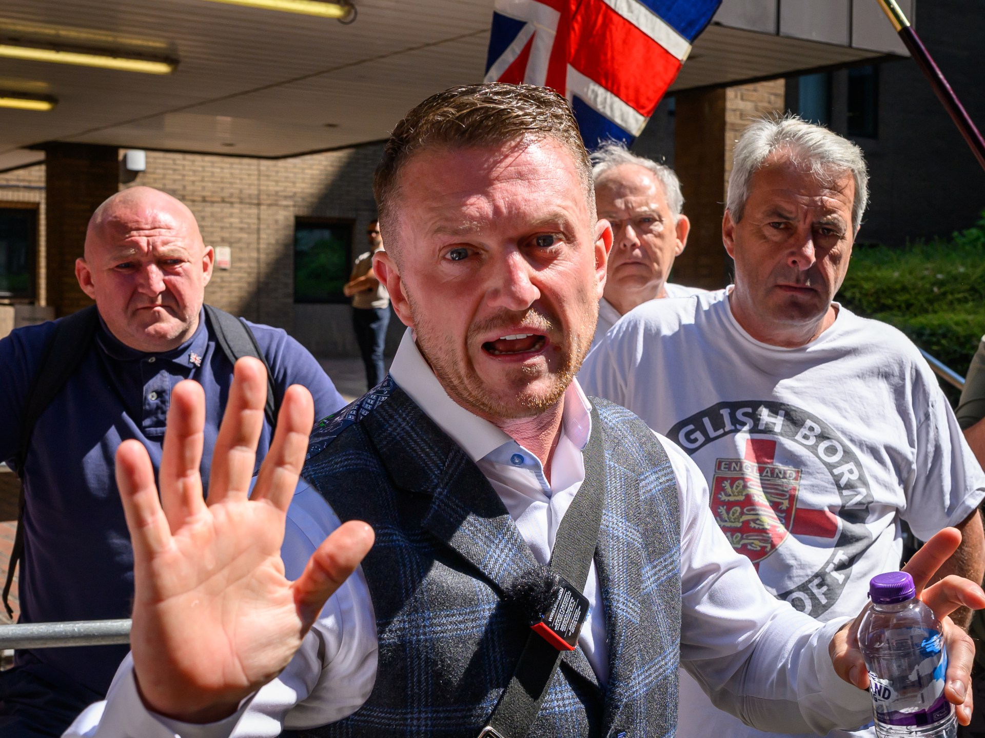 Far-right figure Tommy Robinson arrested for train station assault in UK