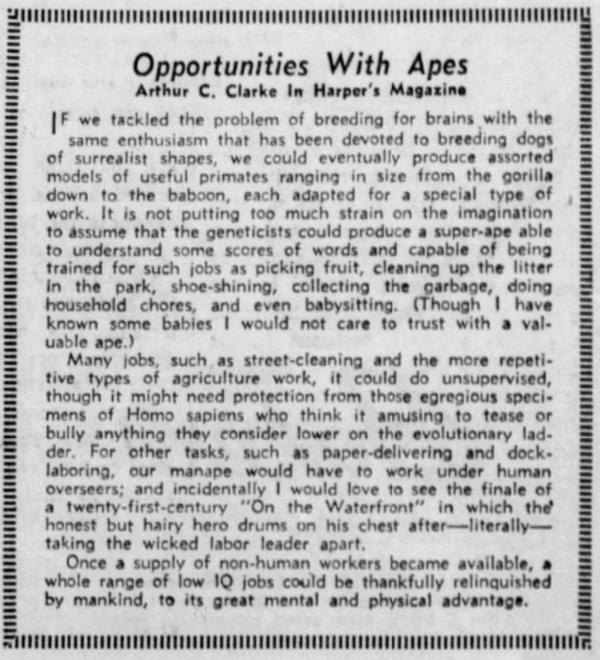 Opportunities with Apes