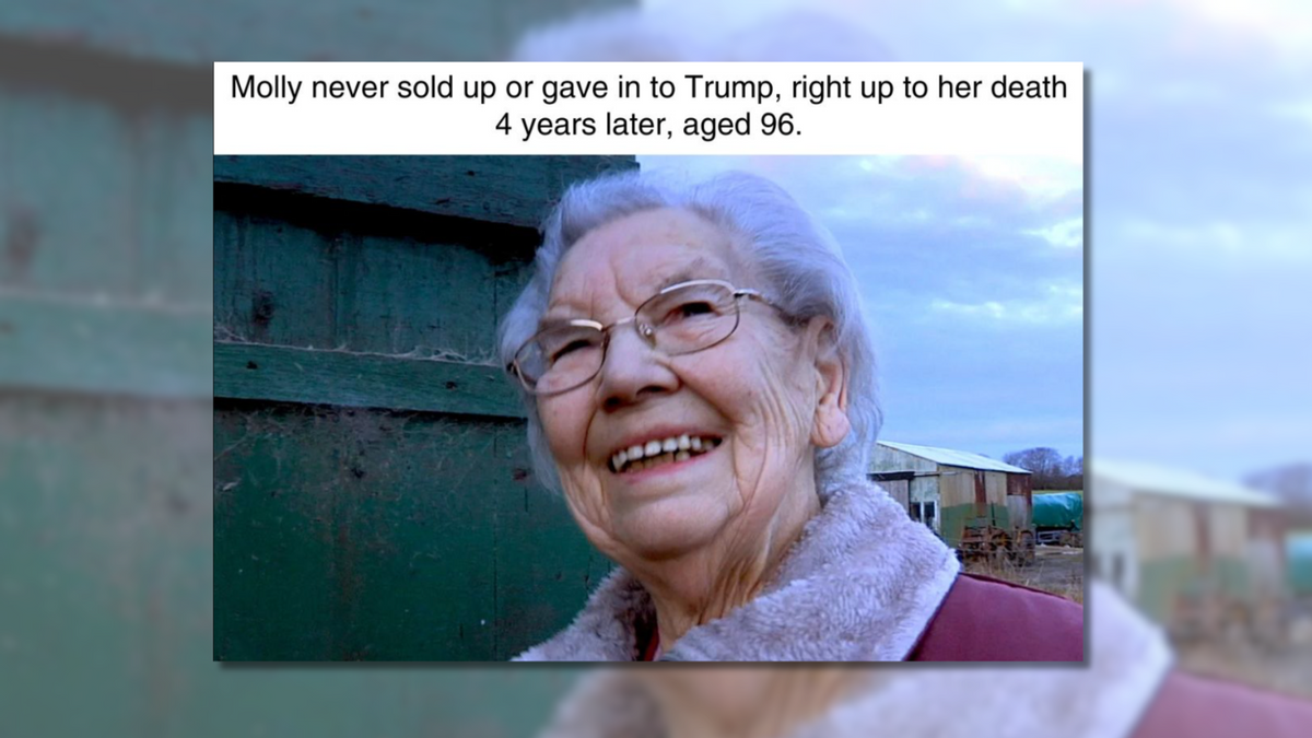 Breaking down claim 92-year-old Scottish woman refused to sell her property to Trump