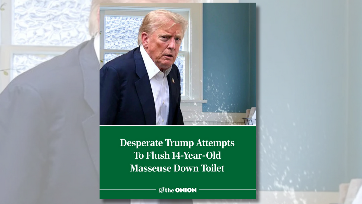 Story of Trump attempting to flush 14-year-old down toilet is just potty humor