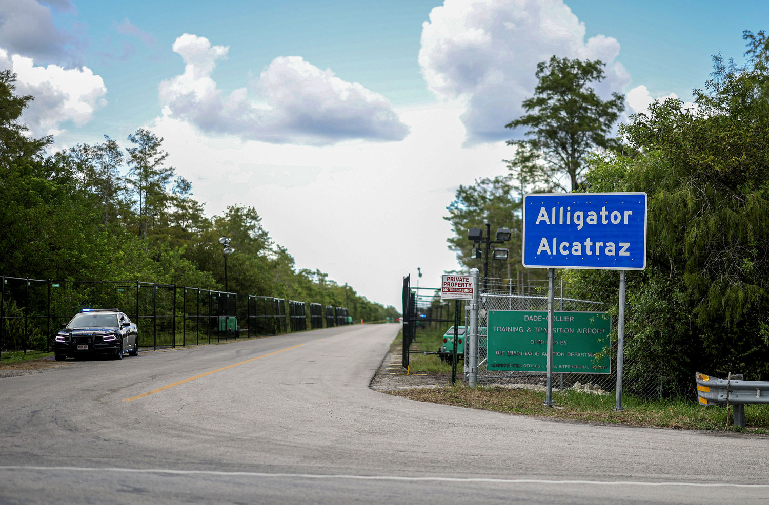‘Alligator Alcatraz’ migrant detention camp in Florida must temporarily halt construction, judge rules
