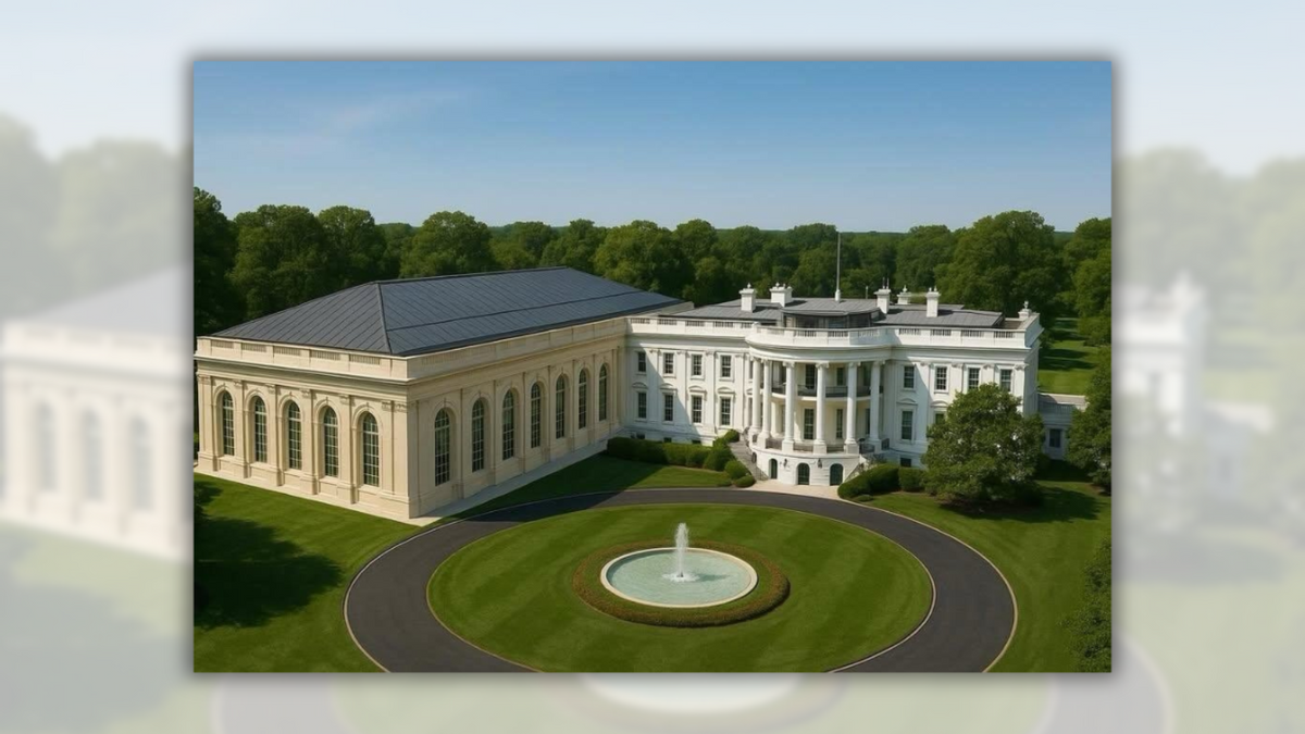 Rumored rendering of Trump’s planned White House ballroom isn’t what it seems