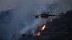 One dead as wildfires rage in southern Greece
