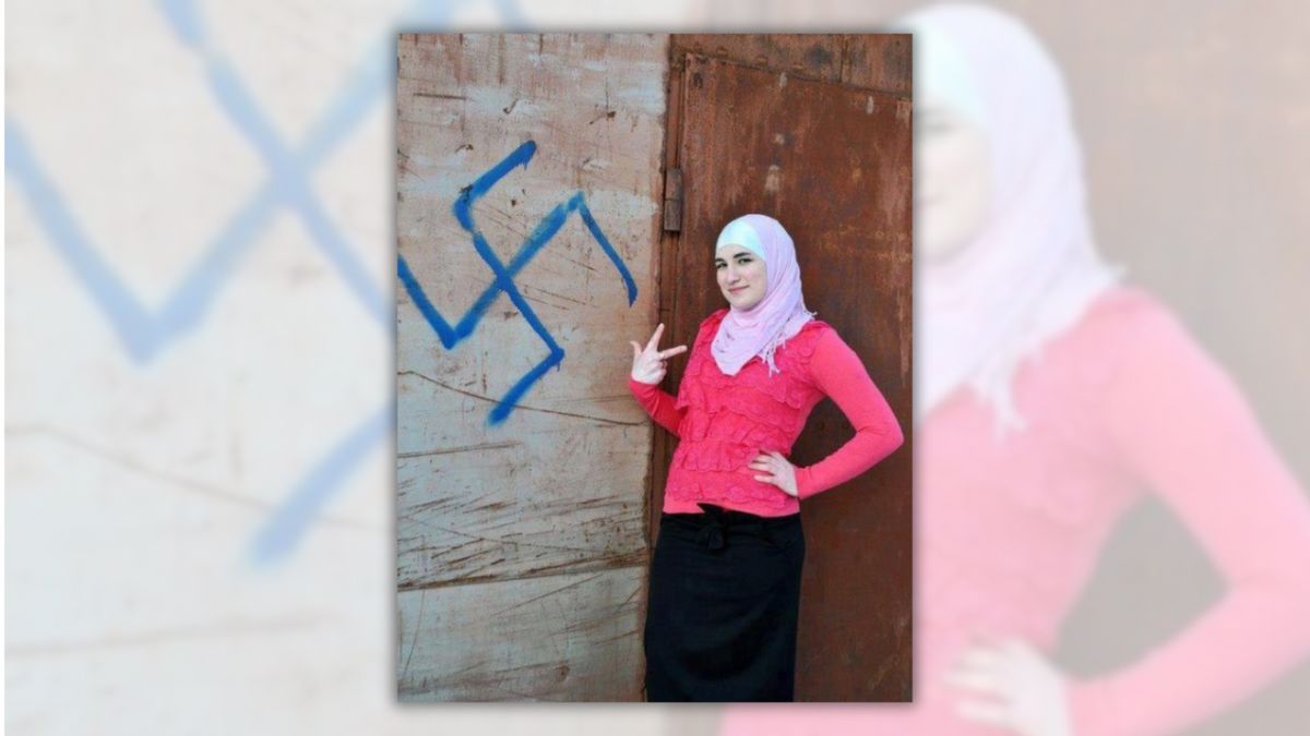 Posts claim woman in photo posing next to swastika is Zohran Mamdani’s senior adviser or Linda Sarsour