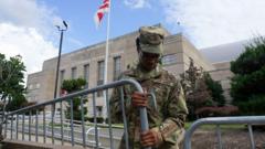 National Guard troops appear in Washington DC as mayor rejects ‘authoritarian push’