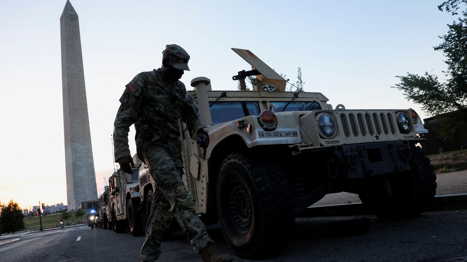 National Guard arrives on streets of Washington DC despite ‘historic’ lows in crime