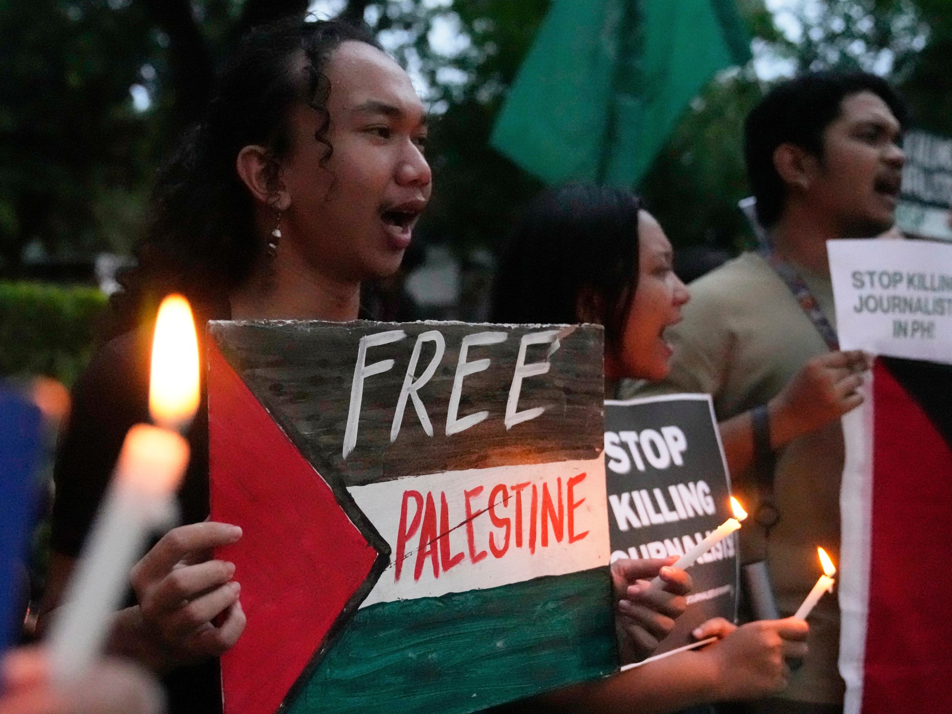 Protests, vigils held around globe for Gaza, assassinated journalists