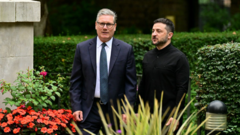 Zelensky says security guarantees discussed with Starmer