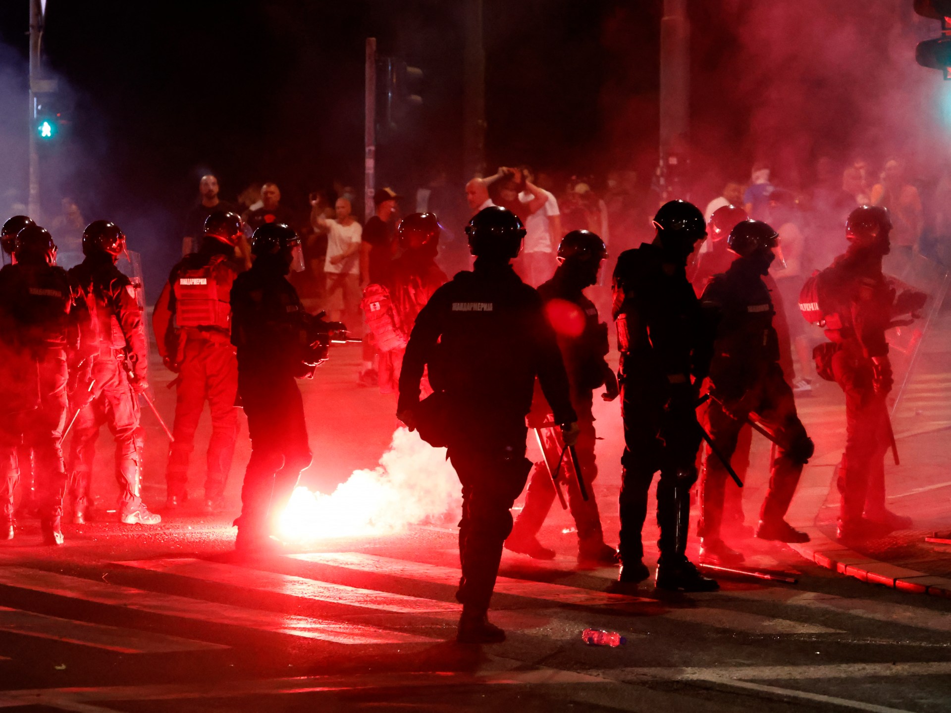 Serbian antigovernment protests escalate in third night of clashes