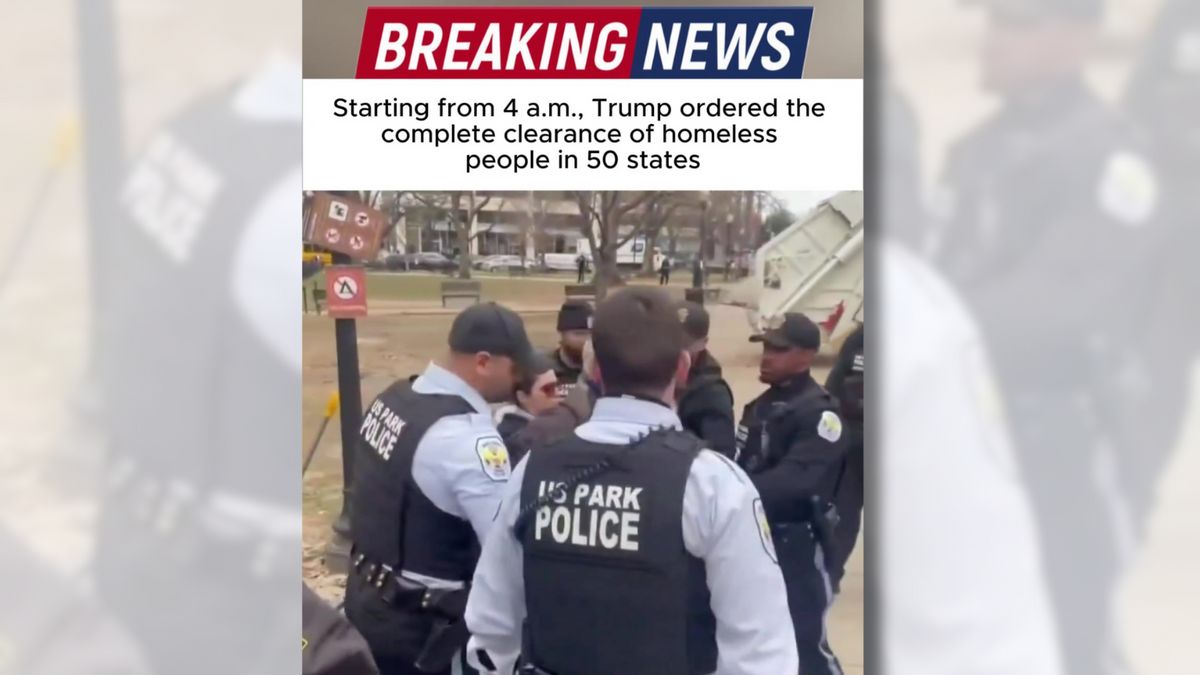 Clearing up the facts on video that said Trump ordered the clearance of homeless people nationwide