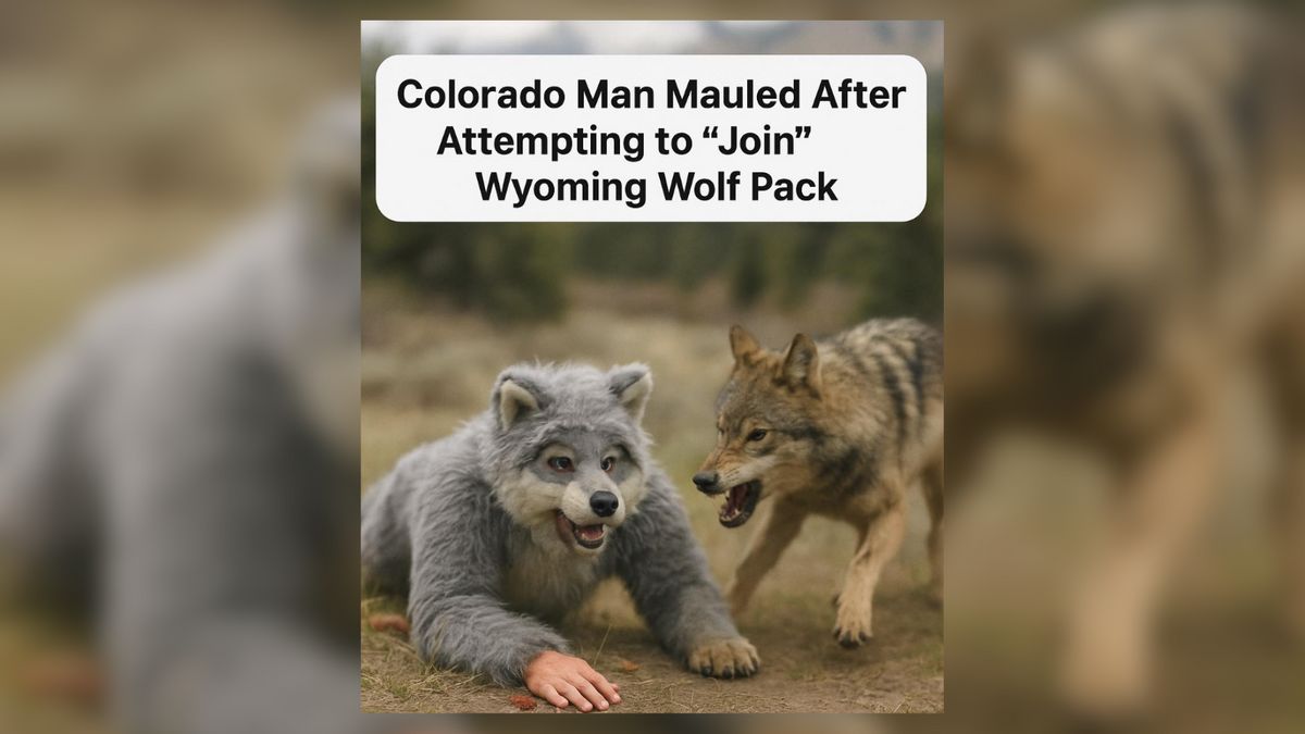 Colorado man mauled after attempting to join Wyoming wolf pack?