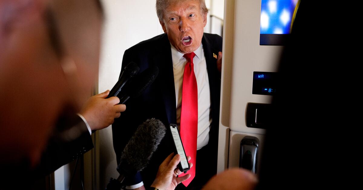 Trump arrives in Alaska, hints at tougher line with Putin on Ukraine