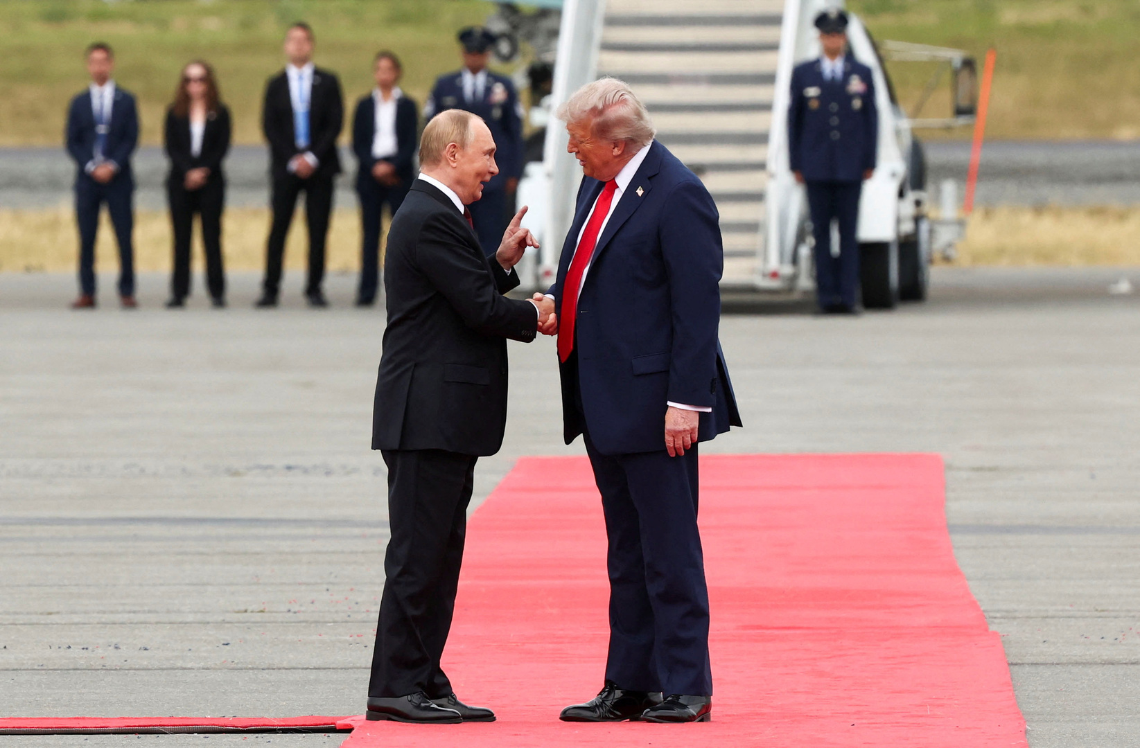 Trump greets Putin in Alaska for Russia-Ukraine talks