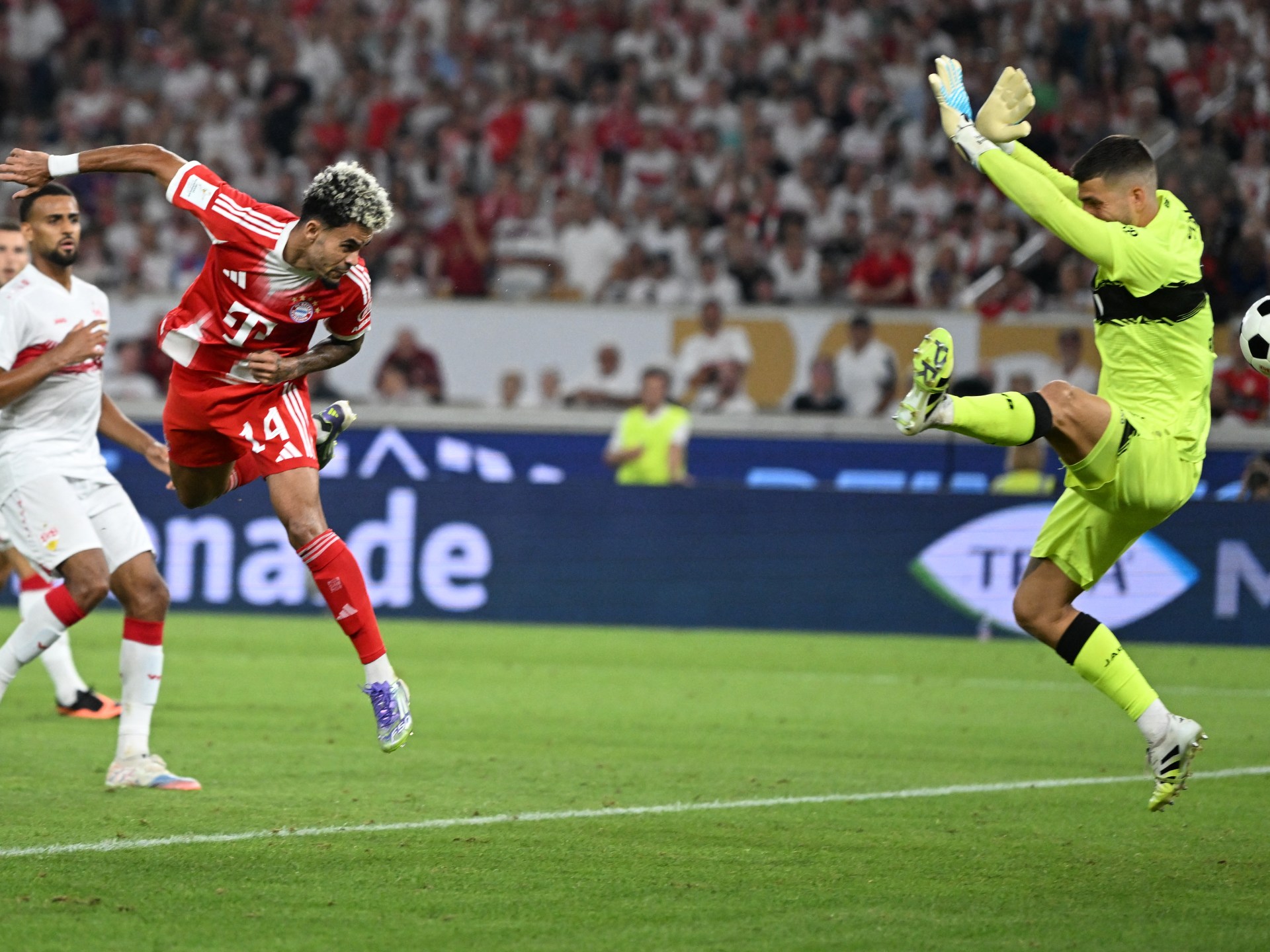 Luis Diaz scores for Bayern Munich to win German Supercup on debut