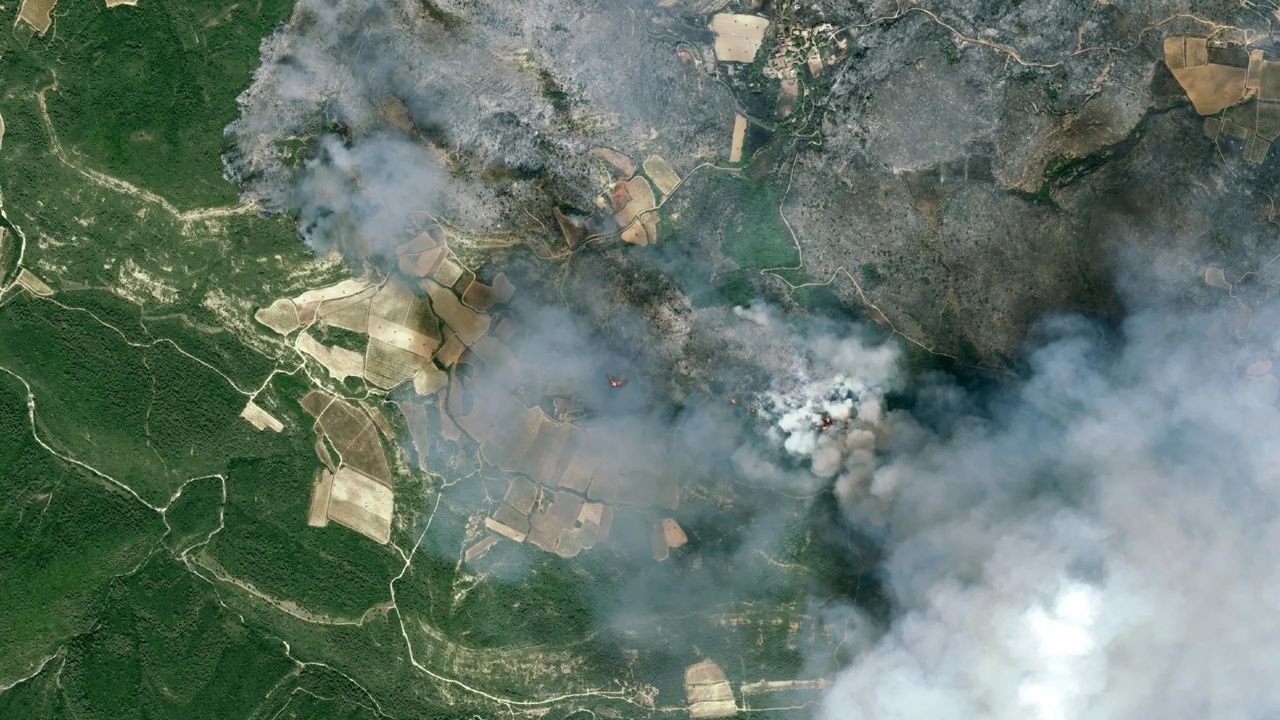 Satellites watch France’s largest wildfire in 75 years burn an area larger than Paris