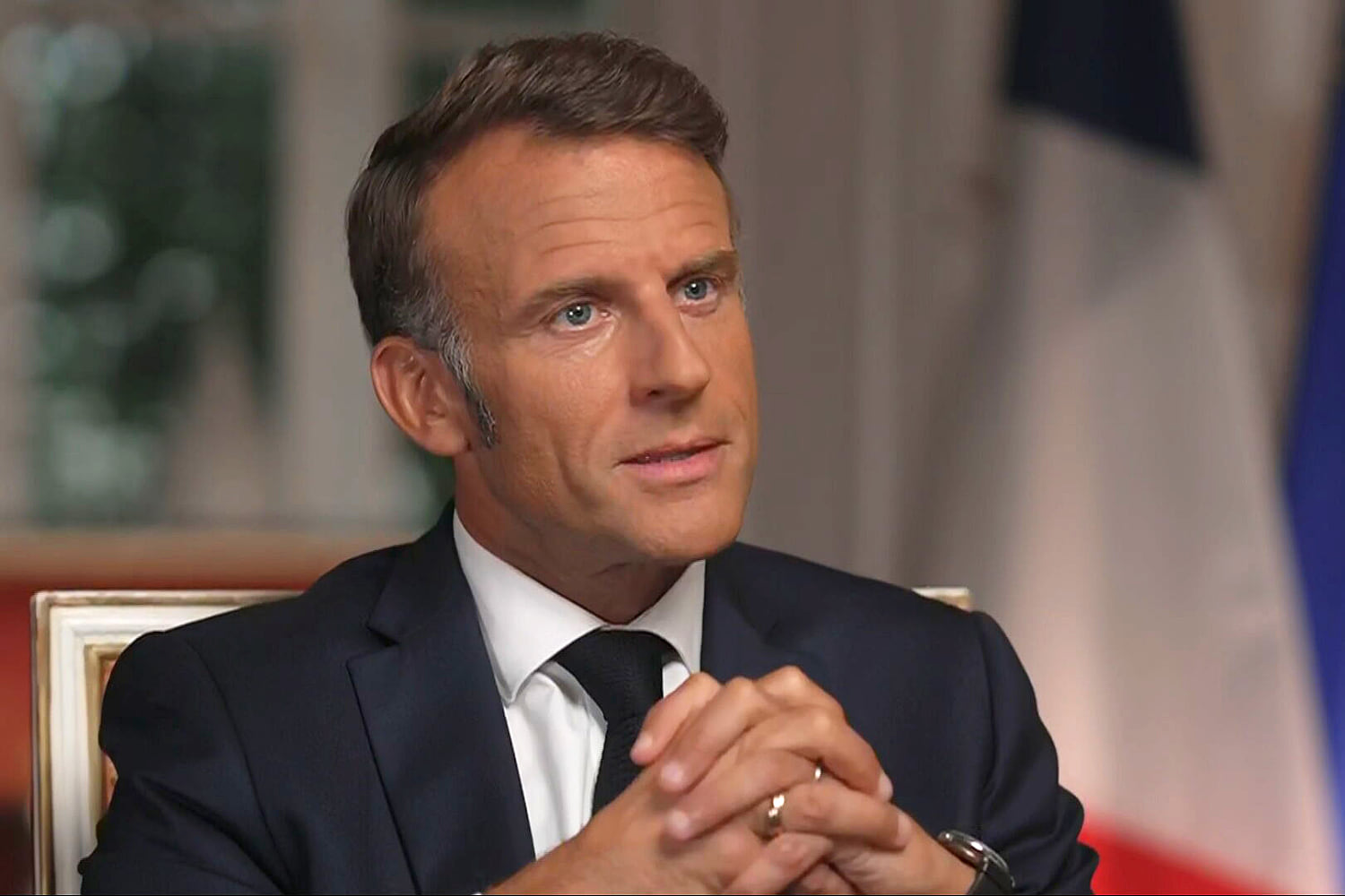 French President Emmanuel Macron says he doesn’t believe Putin is ‘very willing to get peace’ in Ukraine