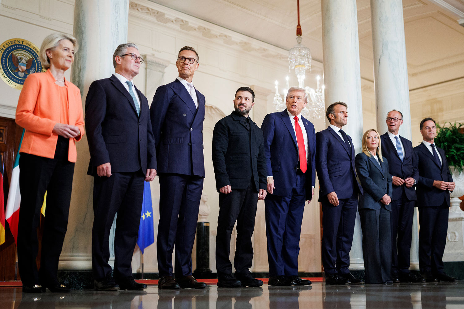 Trump and Zelenskyy’s meeting with European leaders marks a historic moment