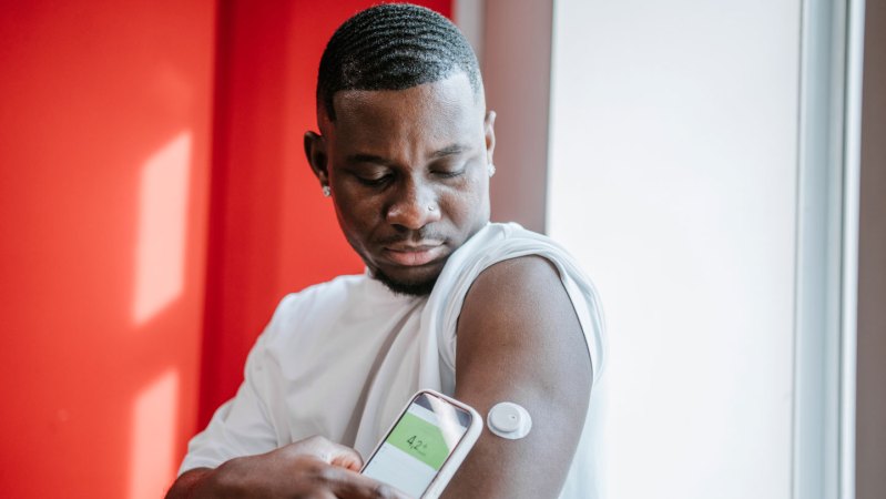 Measure blood sugar with a grain of salt