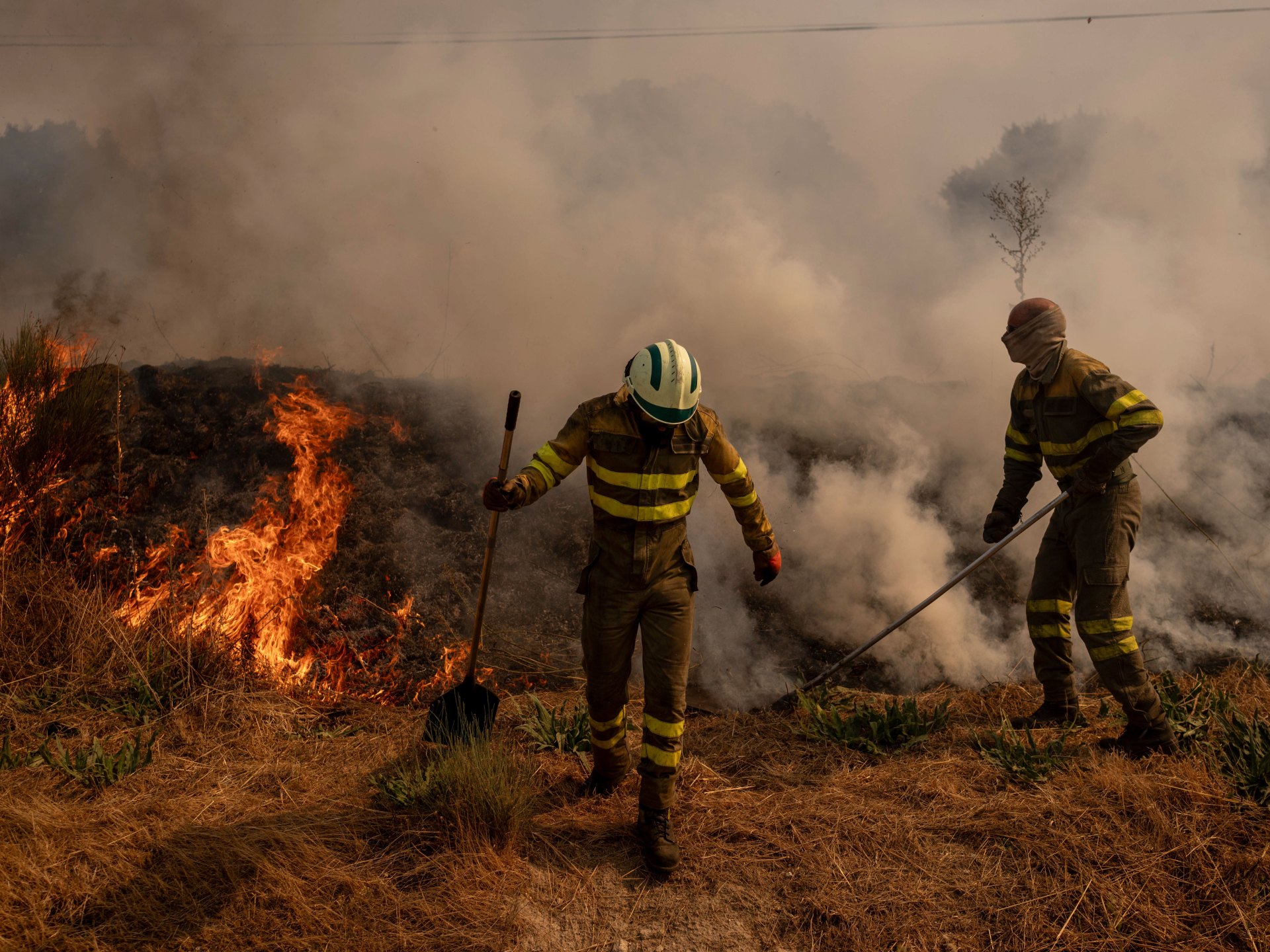 Winds complicate wildfire battles in Spain; Portugal suffers third death
