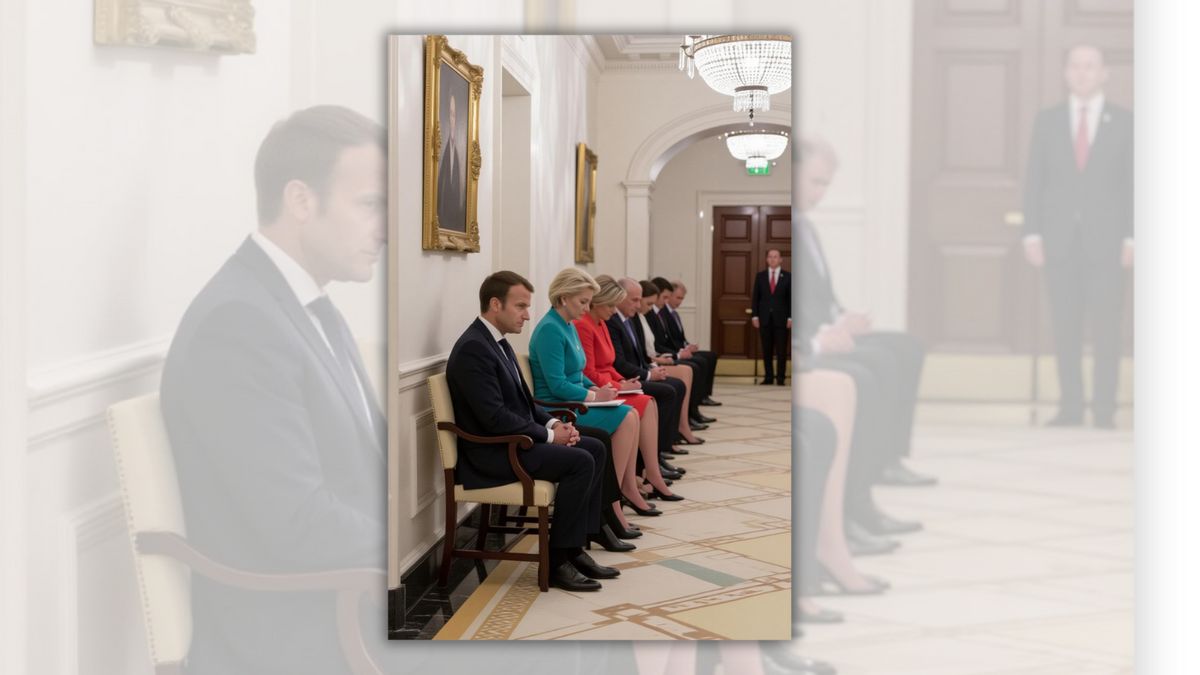 Don’t fall for image showing ‘humiliated’ European leaders waiting in White House hall