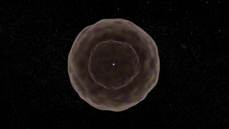 A dying star revealed its heart 