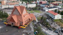Watch final trip for church on wheels as it moves to new home