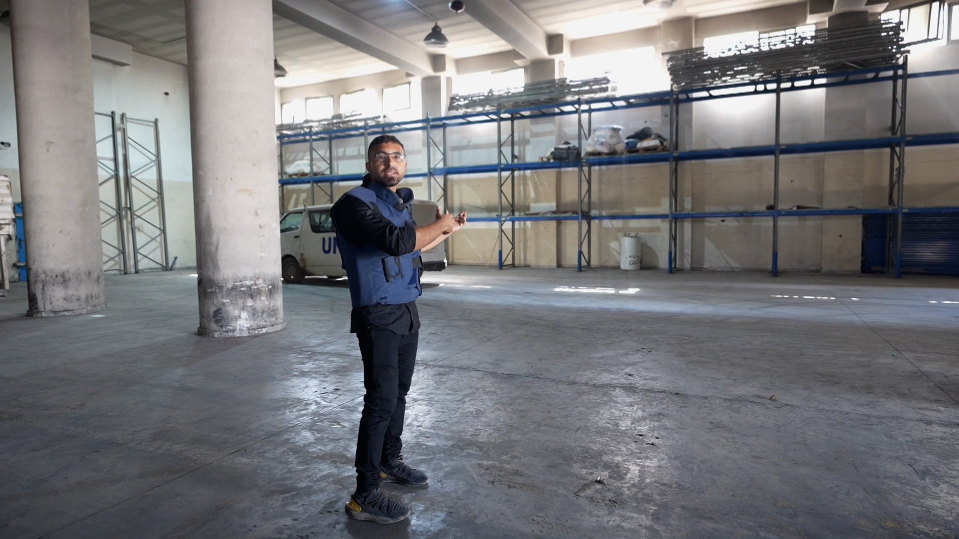 Al Jazeera films in Gaza’s empty warehouse as Israeli-made famine deepens