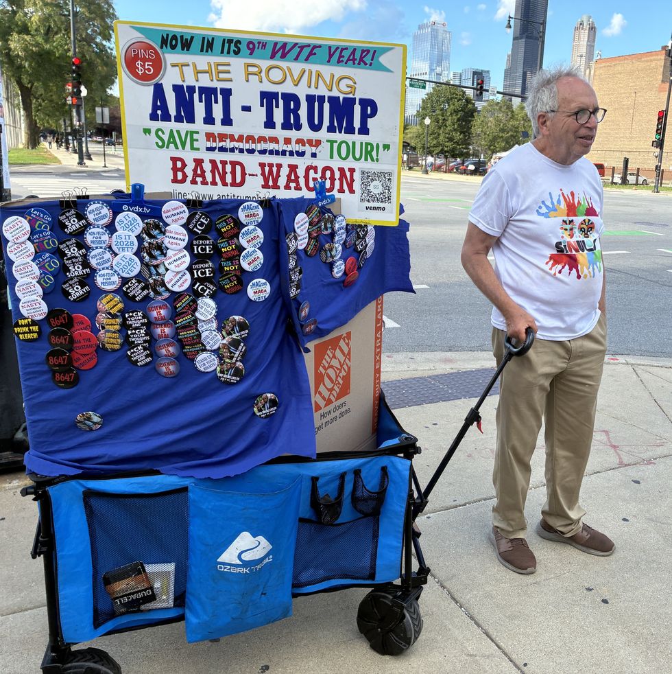 ‘Something needs to change’: Anti-Trump vendors flood Bernie Sanders resistance rally