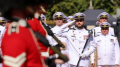 Ukraine’s naval band joins Scots Guards for joint performance