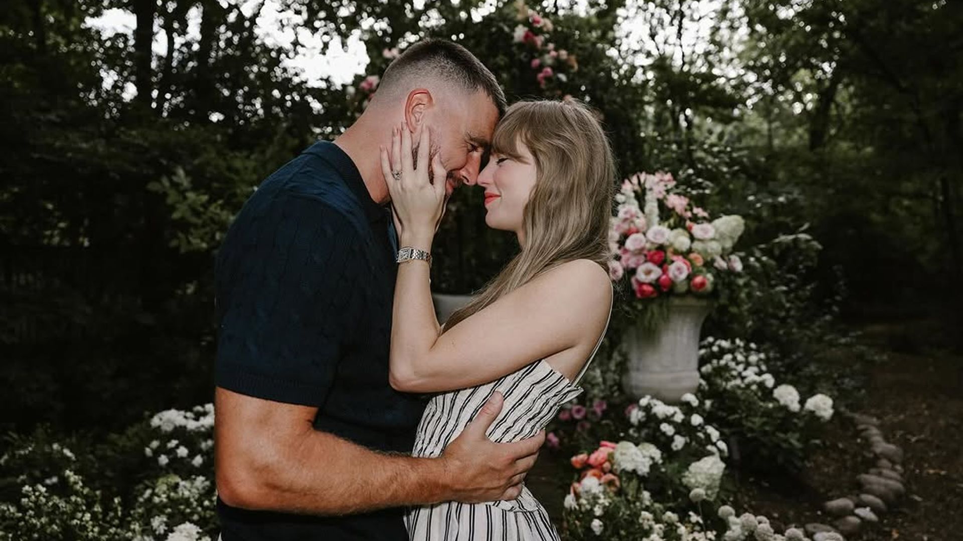 Taylor Swift announces engagement to Travis Kelce – and reveals huge ring