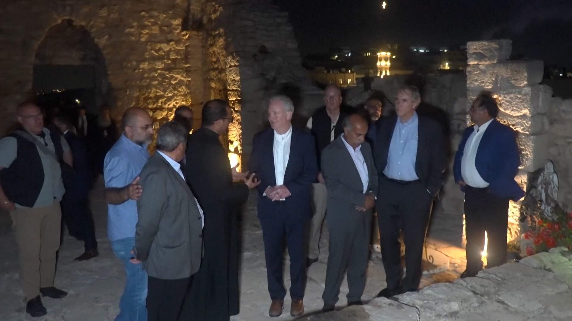 US senators visit church attacked by Israeli settlers