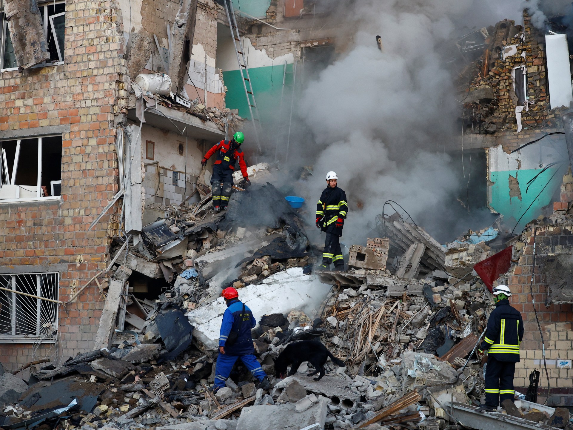 ‘Massive’ Russian attack on Ukraine’s Kyiv kills at least 4, dozens hurt