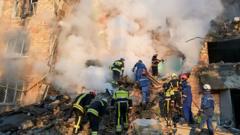European leaders outraged after Russian strikes kill 19 and damage EU’s HQ