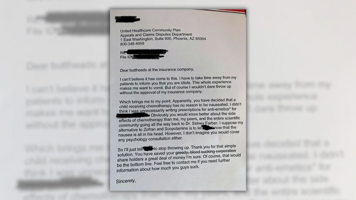 Unpacking Claim Letter Shows UnitedHealthcare Denied Drugs to Child with Cancer