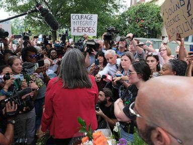 Photos show workers rally for senior CDC officials forced off Atlanta headquarters