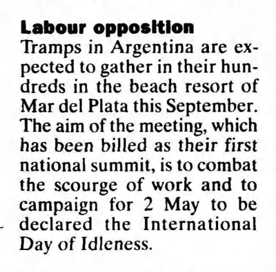International Day of Idleness