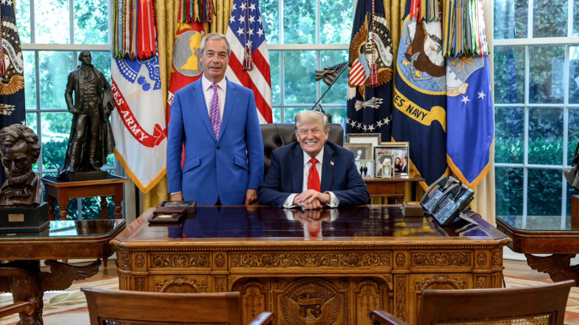 Farage enjoys meeting with Trump, but he met his match in feisty Washington hearing