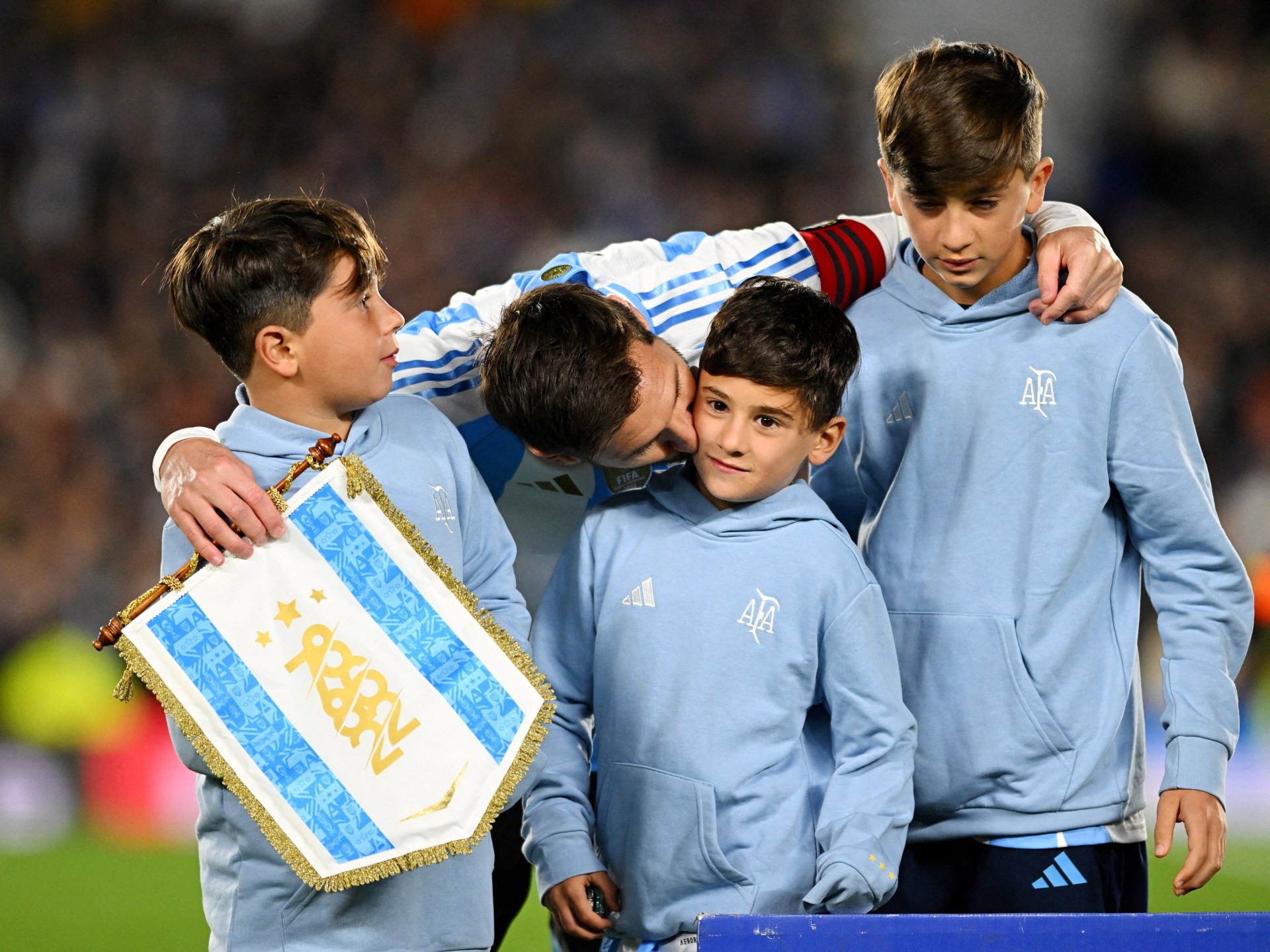 Messi brace for Argentina downs Venezuela in emotional World Cup farewell