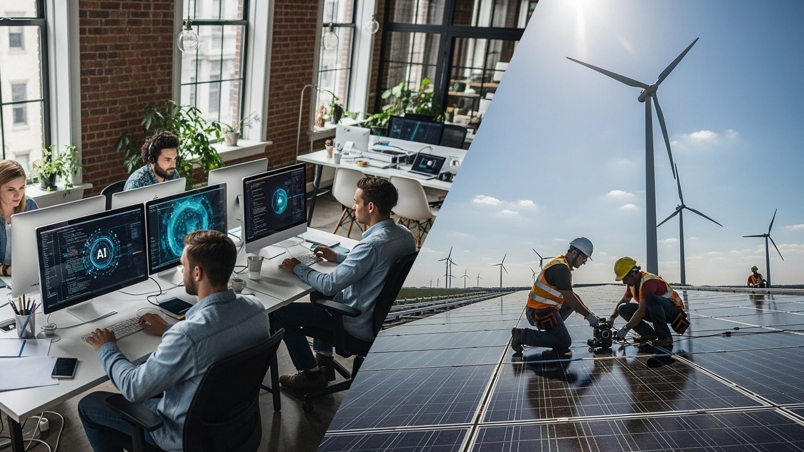 AI and clean energy drive job growth, reshape US labor market
