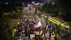Thousands throng Jerusalem to press Netanyahu to make hostage release deal